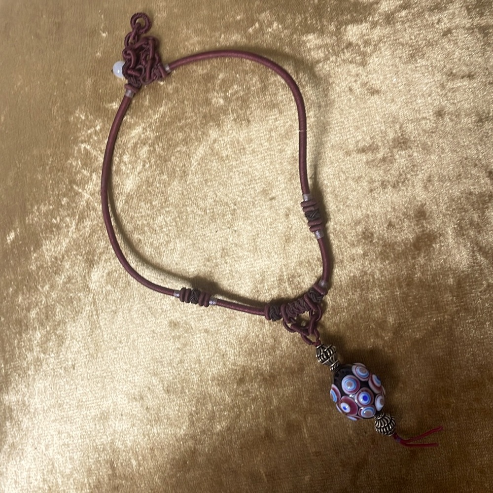 Hand Notted Cord Necklace